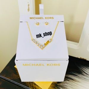 Michael Kors Necklace & Earrings Set